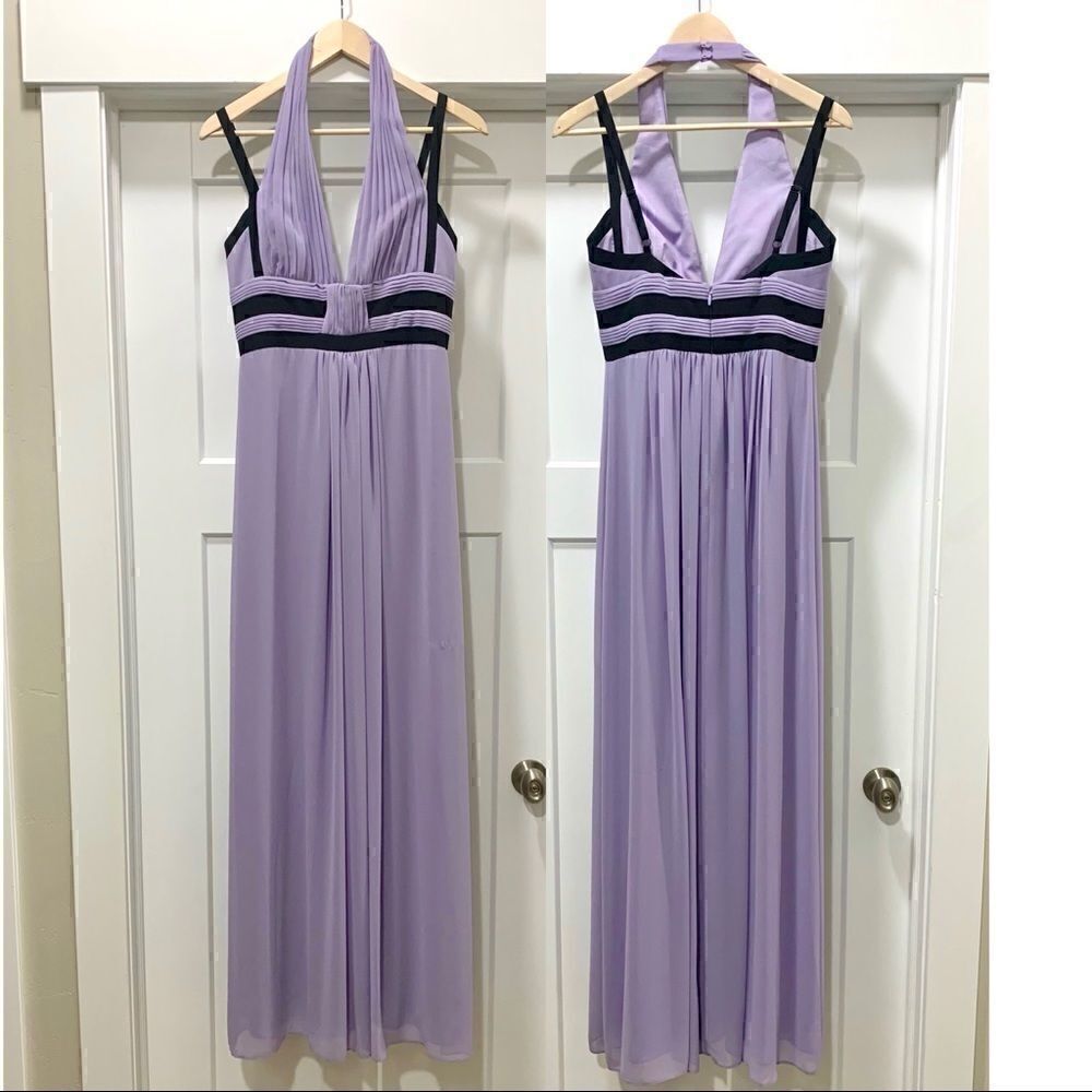 BCBG Max Azria Margarette Purple Violet Gown
